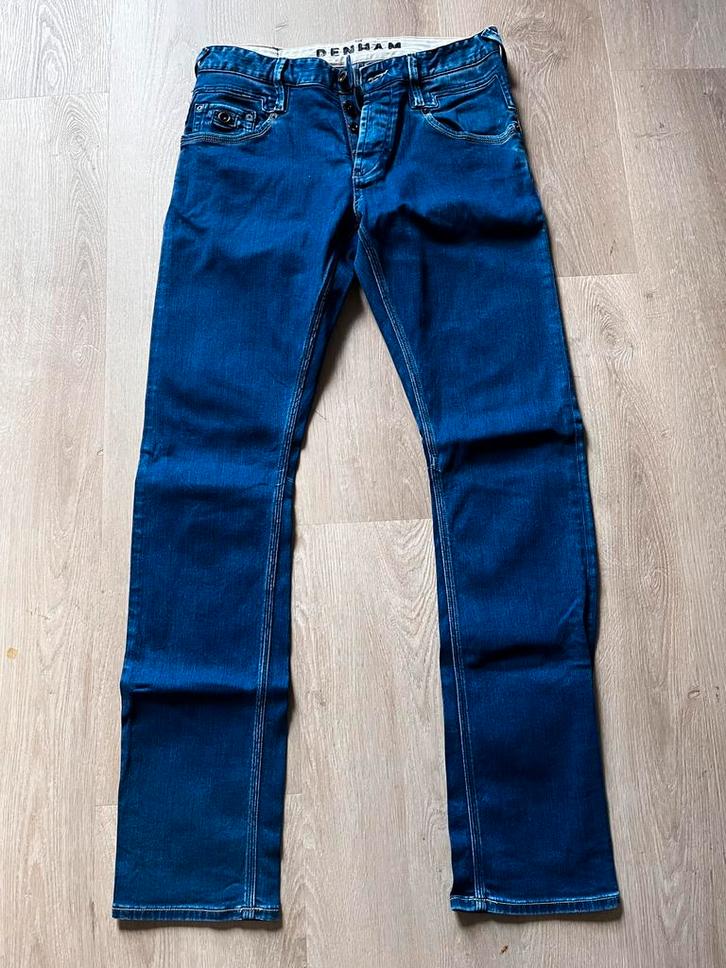 DENHAM - maat 30, Kleding | Heren, Spijkerbroeken en Jeans, Zo goed als nieuw, W32 (confectie 46) of kleiner, Blauw, Ophalen of Verzenden