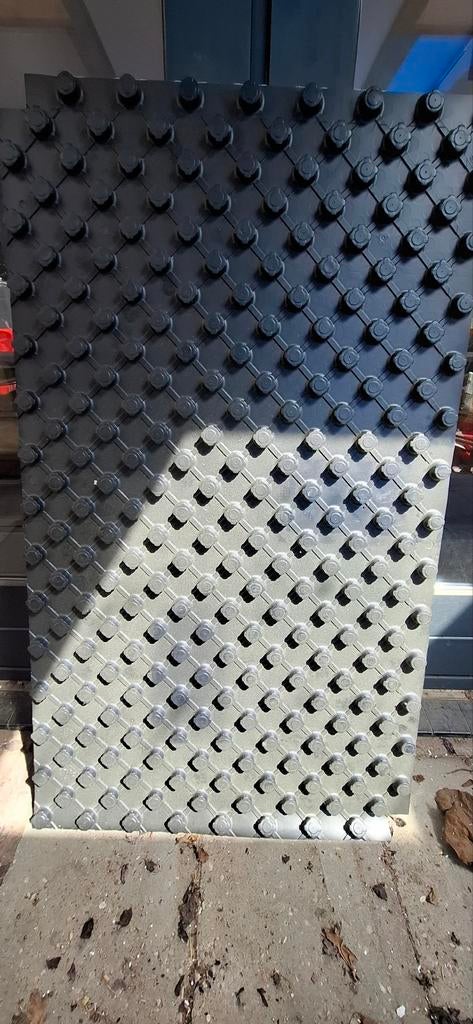 23,5m2 Vloerverwarming noppenplaat 30mm isolatie, Doe-het-zelf en Verbouw, Isolatie en Afdichting, Overige materialen, Nieuw, 15 m² of meer