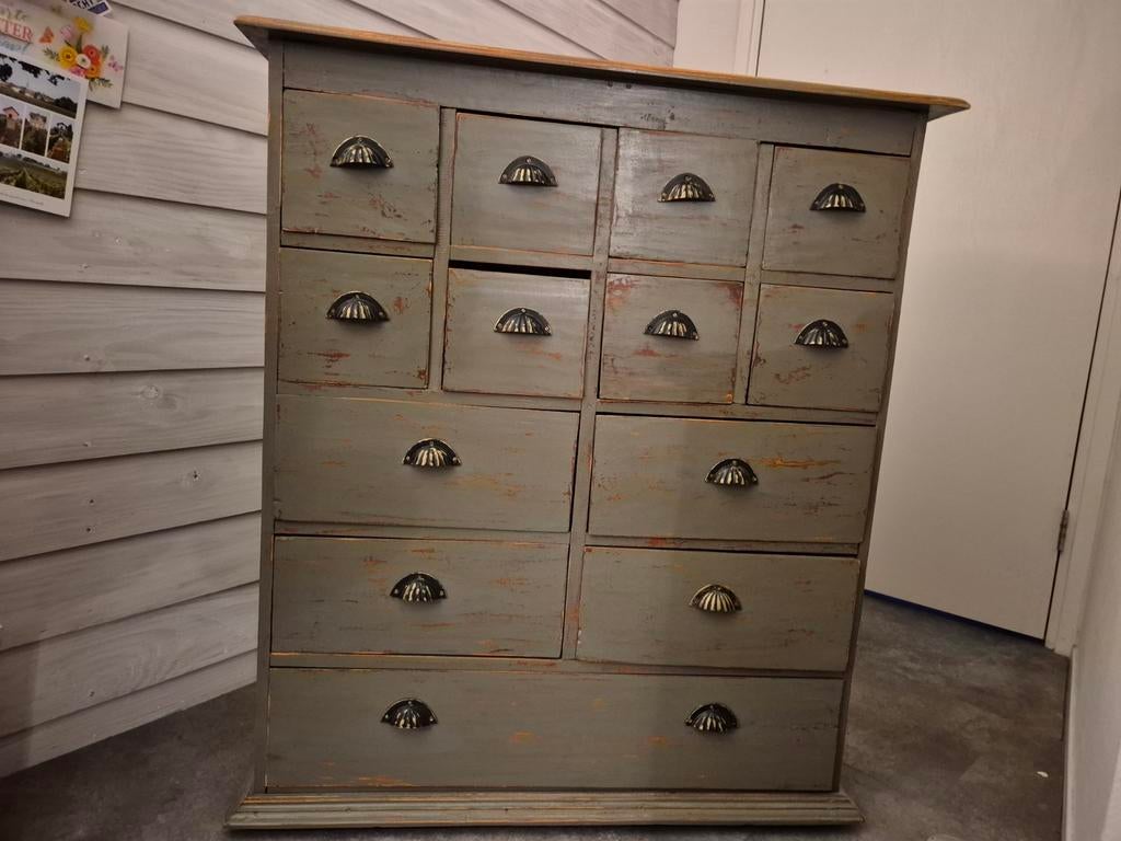 Chinese laden kast groen, 100 tot 150 cm, Ophalen of Verzenden, Zo goed als nieuw, Minder dan 100 cm