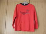 Dik rood katoenen college print shirt ZIG ZAG 134/140 zgan, Kinderen en Baby's, Kinderkleding | Maat 134, Zig Zag, Ophalen of Verzenden