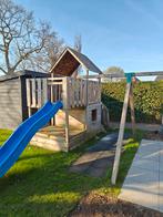 Speelhuis met schommel, zandbak en glijbaan, Ophalen, Gebruikt, Schommel, Aanbouwonderdeel