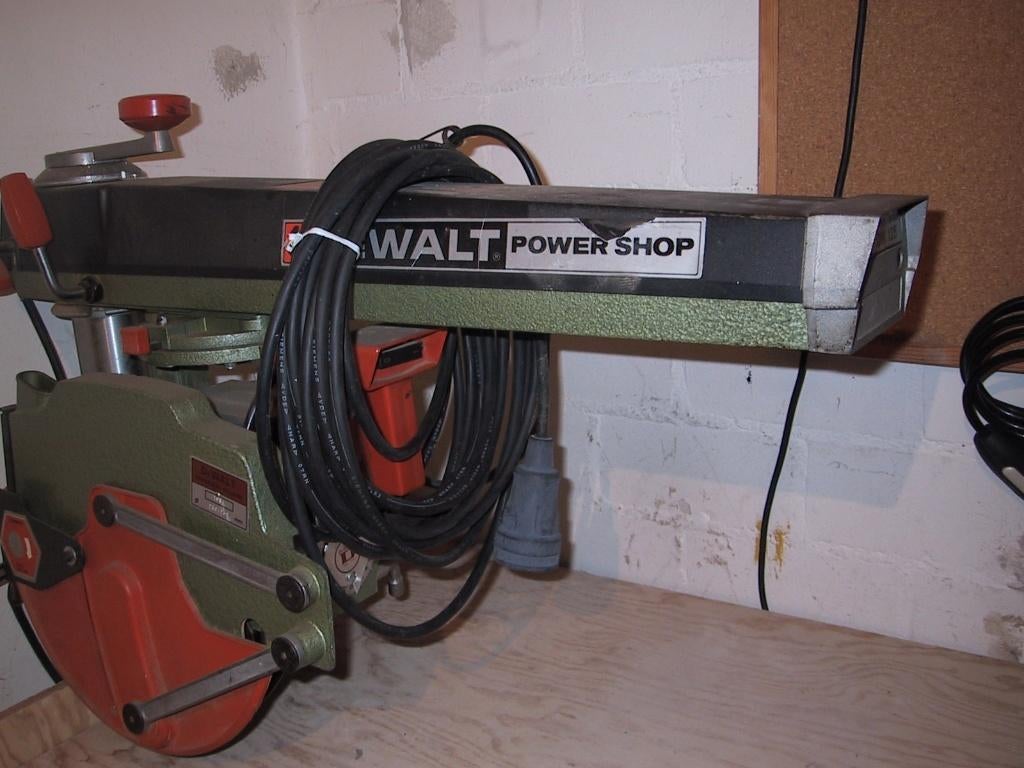 De WALT Power Shop DW 125 radiale zaagmachine, Doe-het-zelf en Verbouw, Ophalen, Gebruikt, De WALT Power Shop, Overige typen