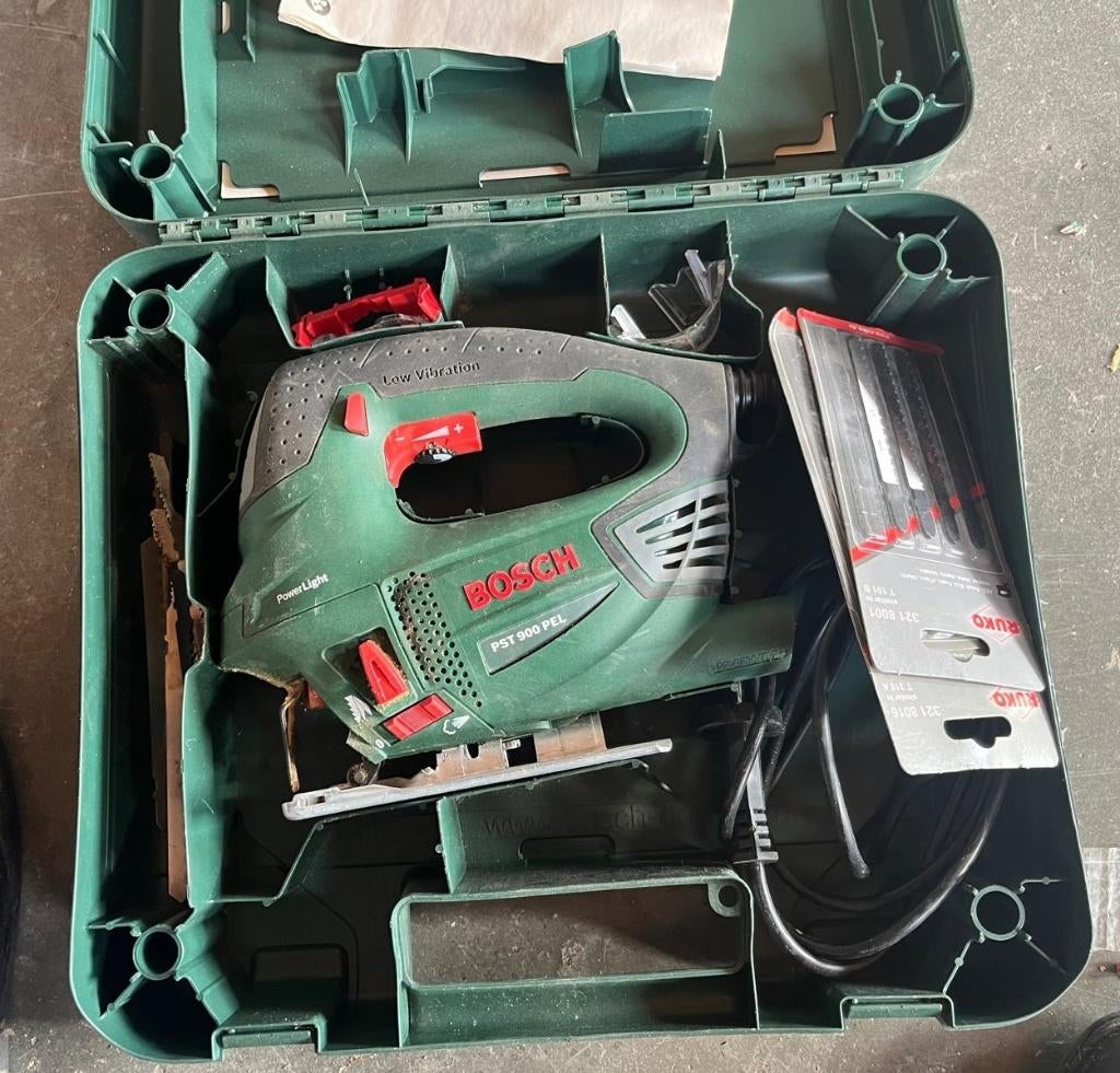Bosch PST 900 PEL decoupeerzaag, Doe-het-zelf en Verbouw, Gereedschap | Zaagmachines, Ophalen, Gebruikt, Decoupeerzaag, 30 tot 70 mm