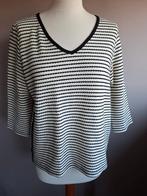 Nieuwe wit/zwart gestreepte stretch top Tramontana, XL, Kleding | Dames, Tops, Overige kleuren, Tramontana, Maat 46/48 (XL) of groter