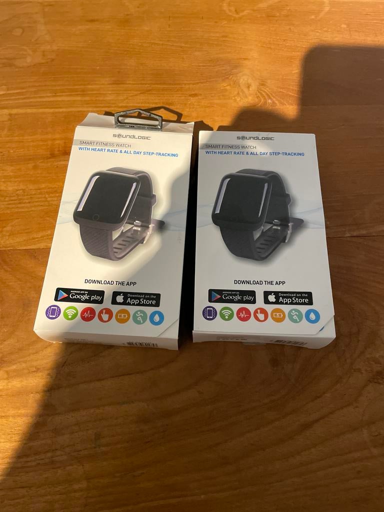 Soundlogic Smart Fitness Watch (2 stuks), Ophalen of Verzenden, Gebruikt, Zwart