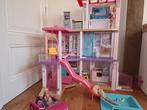 Barbie Droomhuis met auto, 3 poppen en boekjes, Ophalen of Verzenden
