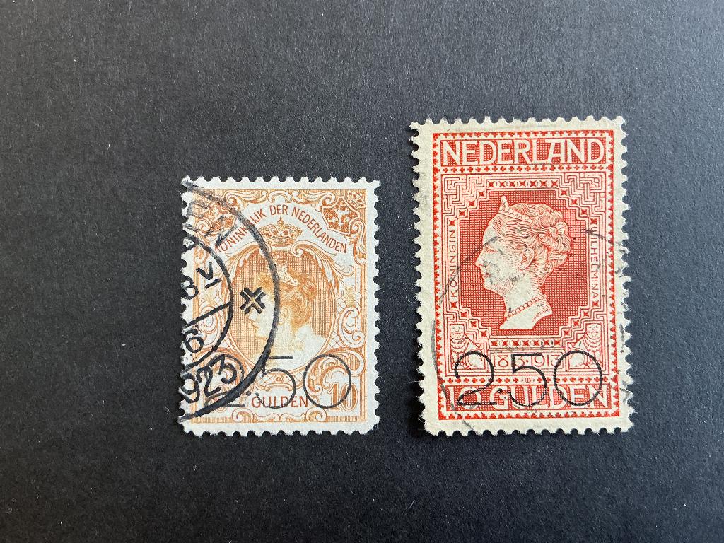 104 & 105 gebruikt inclusief verzendkosten 49,=, Postzegels en Munten, Postzegels | Nederland, Verzenden, T/m 1940, Gestempeld