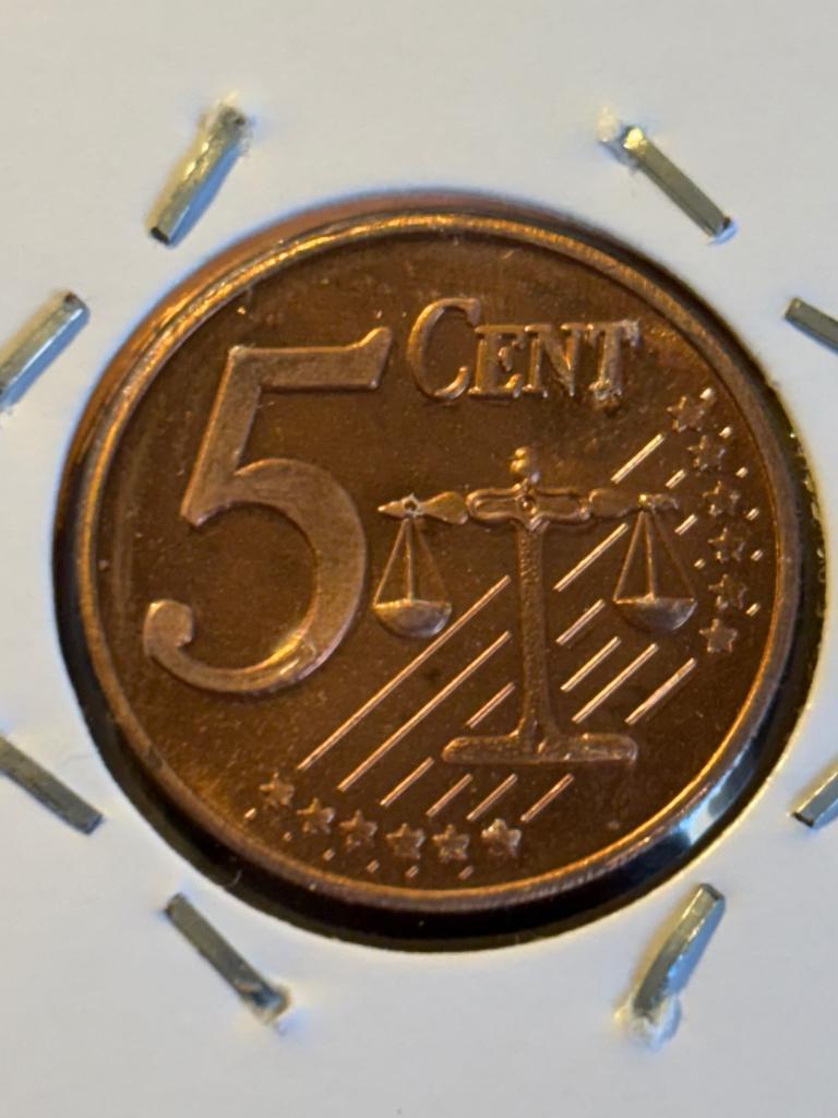 5 Eurocent 2002 probe Denemarken, Ophalen of Verzenden, Overige landen, Losse munt