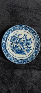 Delfts blauw bord vogel, Antiek en Kunst, Ophalen of Verzenden