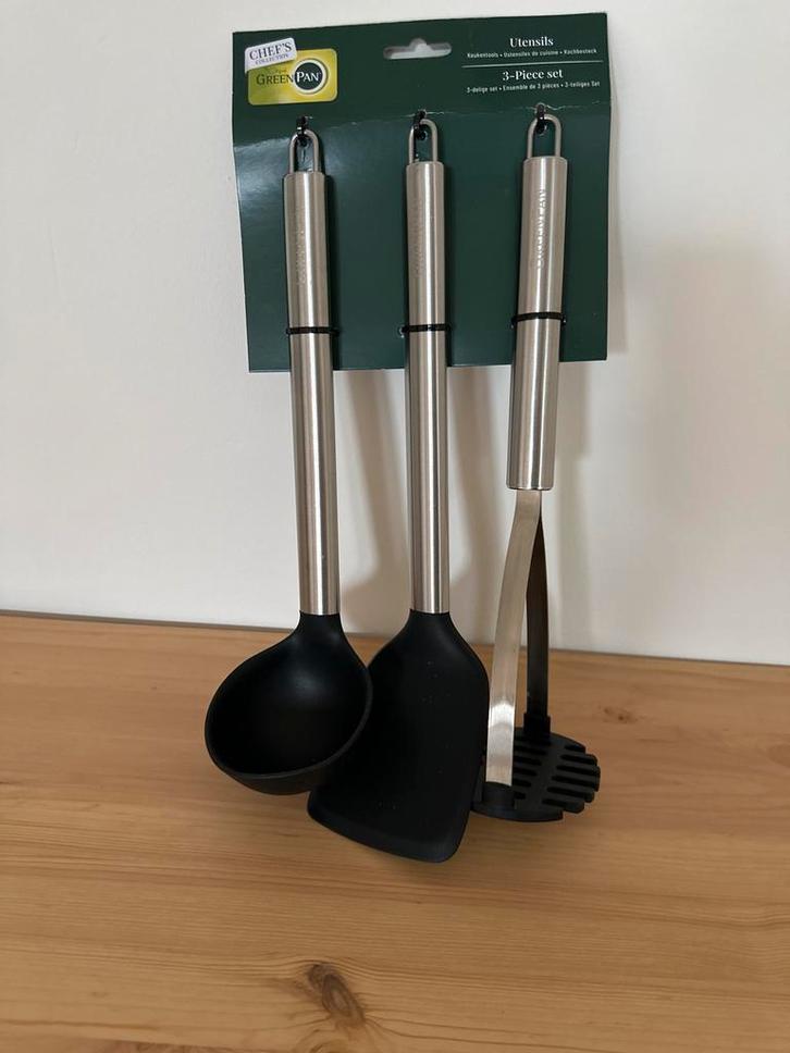 Greenpan driedelige keukengerei set, Huis en Inrichting, Keuken | Keukenbenodigdheden, Nieuw, Ophalen of Verzenden
