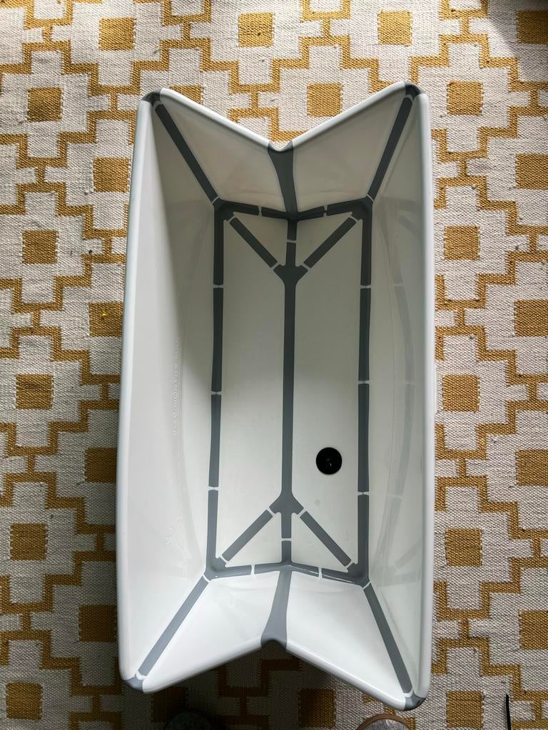 Stokke Flexi Bath - Wit inklapbaar baby badje, Kinderen en Baby's, Badjes en Verzorging, Ophalen, Gebruikt, Badje, Overige merken