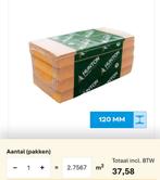 Houtwol isolatie 120mm nog 3 platen, Ophalen, Overige materialen, 12 cm of meer, Nieuw