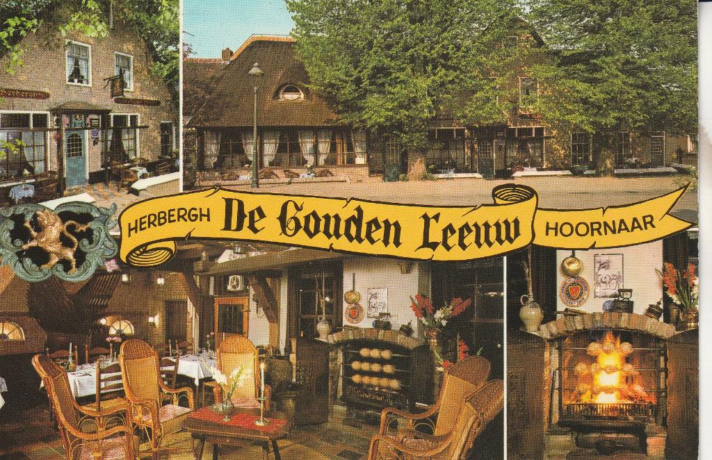 Herbergh De Gouden Leeuw Hoornaar, Verzamelen, Ansichtkaarten | Nederland, Ophalen of Verzenden, 1960 tot 1980, Gelopen, Zuid-Holland