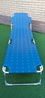 Ligbed Dukdalf stretcher zonnebed loungebed, Ophalen of Verzenden, Aluminium, Verstelbaar