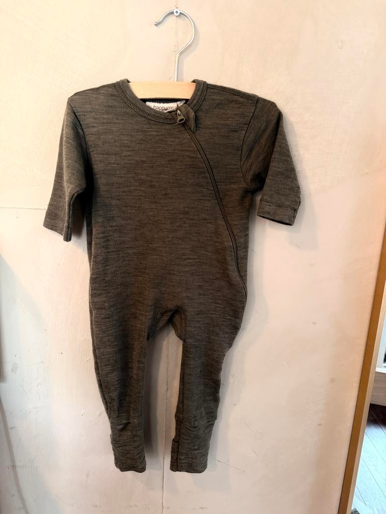 Wollen boxpakje / pyjama hyhappyme 56, Kinderen en Baby's, Ophalen of Verzenden, Zo goed als nieuw, Jongetje of Meisje, Pakje