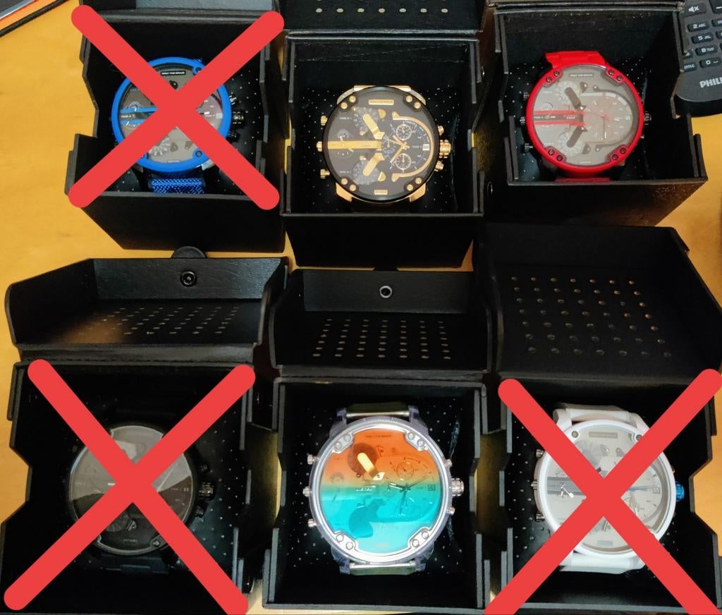 Diesel horloges in prijs verlaagd, Overige merken, Staal, Polshorloge, Overige materialen