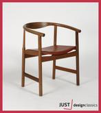 PP Mobler Wegner PP203 Roodbruin Leder (voorraad:8), Niet ingevuld, Gebruikt, Niet ingevuld, Niet ingevuld