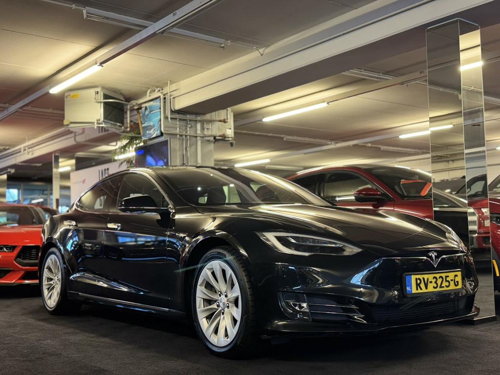 Tesla Model S 75D BASE // NL-AUTO // PANO // LUCHTVERING, Auto's, Tesla, Gebruikt, Zwart, Met garantie (alle), Model S