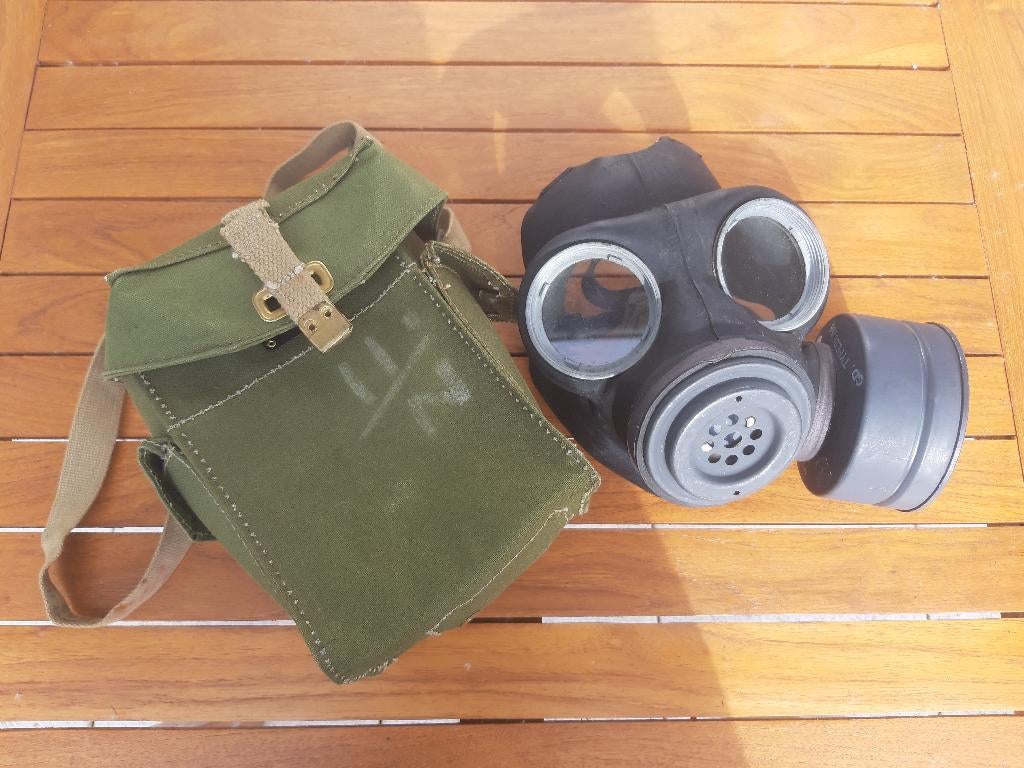 Engels militair gasmasker 1a (WW2 1944), Verzenden, Landmacht, Engeland, Kleding of Schoenen