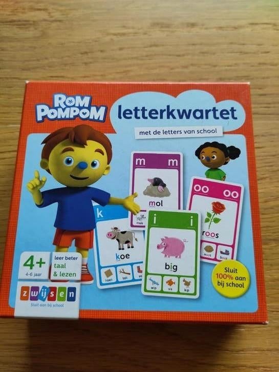 RomPomPom letterkwartet, Ophalen of Verzenden, Zo goed als nieuw, Zwijsen