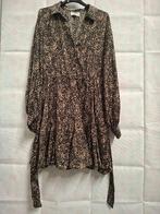 Cotton Club Satin Jules Dress Groen/Zwart/Beige M, Kleding | Dames, Jurken, Maat 38/40 (M), Anneonline, Steenbergen, Bruin