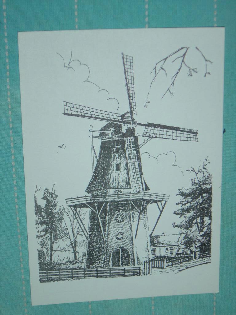 10) Getekende ansichtkaart Molen Anjum/Eanjum, Ophalen of Verzenden, Ongelopen, Friesland