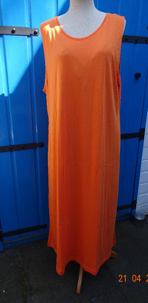 NIEUWE GUDRUN SJÖDEN MAXI HEMDJURK- TUNIEK-JURK XL, Maat 42/44 (L), Nieuw, Oranje, Ophalen of Verzenden