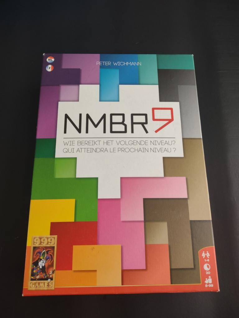 NMBR9 - spel van 999 Games, Een of twee spelers, Ophalen of Verzenden, Zo goed als nieuw, 999 Games