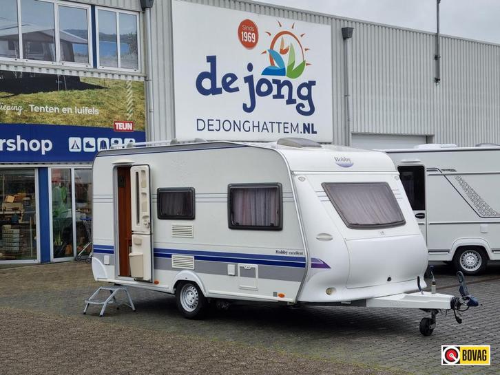 Hobby Excellent 440 SF - Mover - Voortent -, Caravans en Kamperen, Caravans, Bedrijf, tot en met 4, 1000 - 1250 kg, Treinzit, Hobby