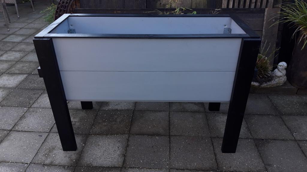 Hoge Plantenbak of Kweekbak van Kunststof op houten poten, Ophalen, Overige soorten, Volle zon