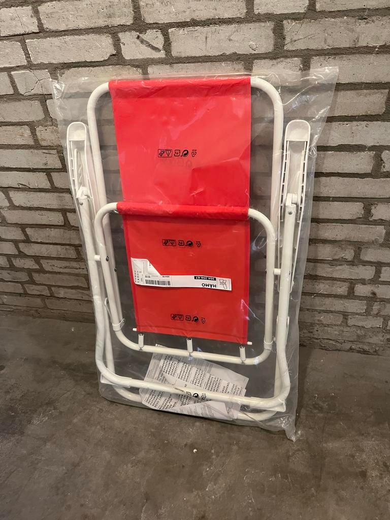 Nieuwe IKEA HÅMÖ Klapstoel - oranje en Wit, Ophalen, Nieuw