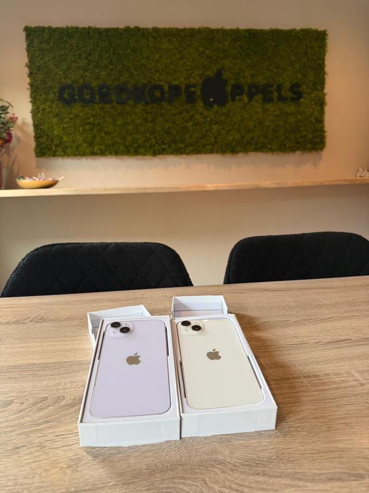 iPhone 14 Plus 128GB Paars of Starlight | 100% accu, Telecommunicatie, Mobiele telefoons | Apple iPhone, Nieuw, 128 GB, Zonder abonnement