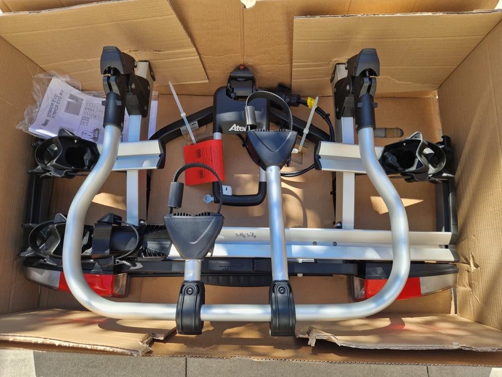 Nieuwe Atera Strada EVO 2 fietsendrager (2 E-bikes/Fietsen), Auto diversen, Fietsendragers, Nieuw, Ophalen of Verzenden, 2 fietsen