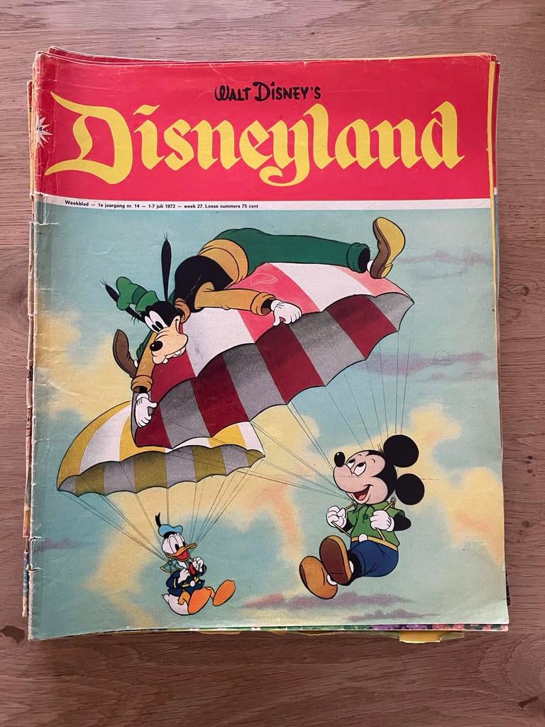 Walt Disney's Disneyland Weekblad, 20 losse nummers uit 1972, Eén stripboek, Ophalen, Gelezen