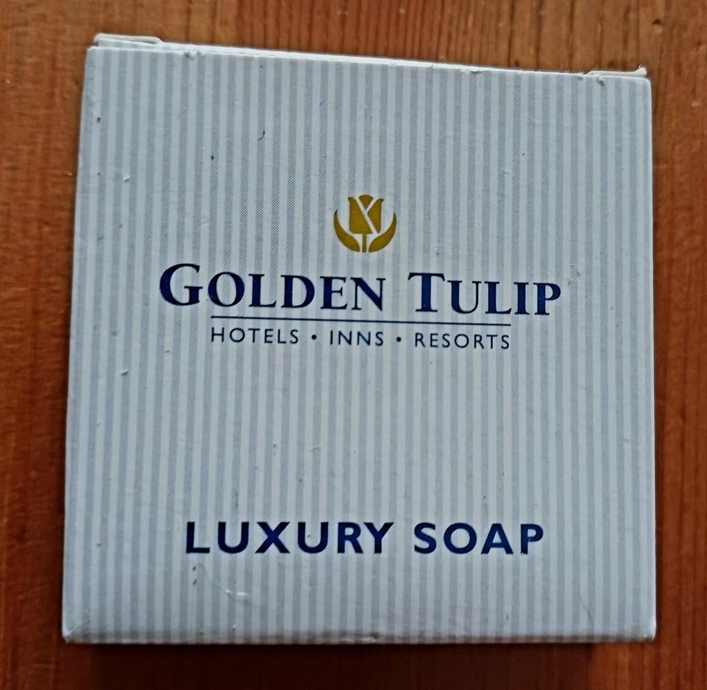 Miniatuur zeepje Golden Tulip Hotels ongebruikt, Ophalen, Nieuw, Bad & Douche