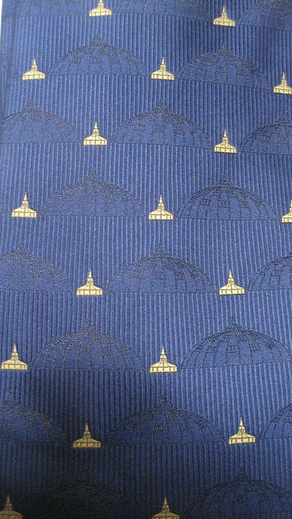 Originele stropdas van gevangenis de Koepel in Breda, Kleding | Heren, Ophalen of Verzenden, Nieuw, Blauw, Met patroon