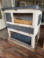 Konijnenhok, Dieren en Toebehoren, Knaagdieren en Konijnen | Hokken en Kooien, Ophalen, Gebruikt, 90 cm of meer, Hok