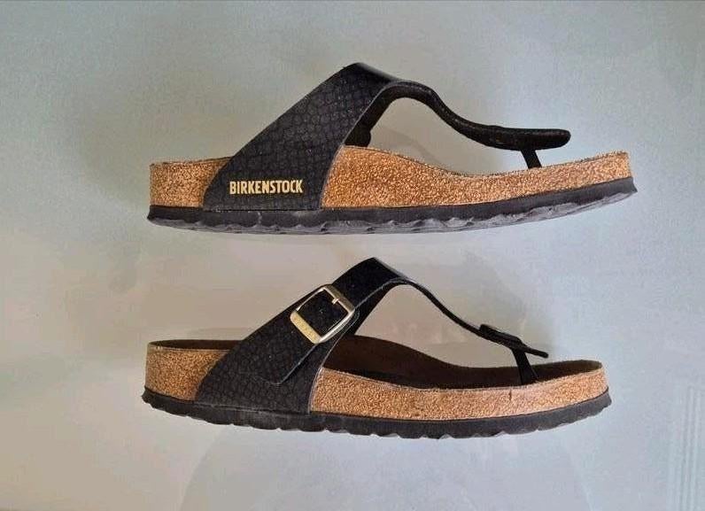 Birkenstock slippers maat 40., Kleding | Dames, Schoenen, Slippers, Zwart, Ophalen of Verzenden, Gedragen