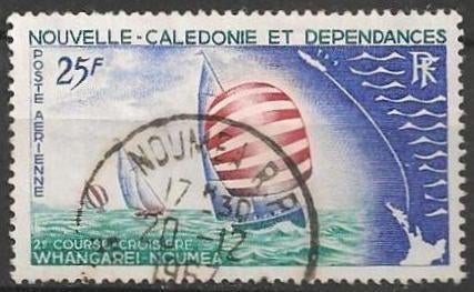 Schip uit Nieuw-Caledonië No.433 O. ADV. no.50 V., Verzenden, Gestempeld, Overige thema's