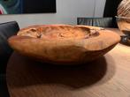 Stijlvolle houten schaal, Ophalen, Zo goed als nieuw, Rond, Hout