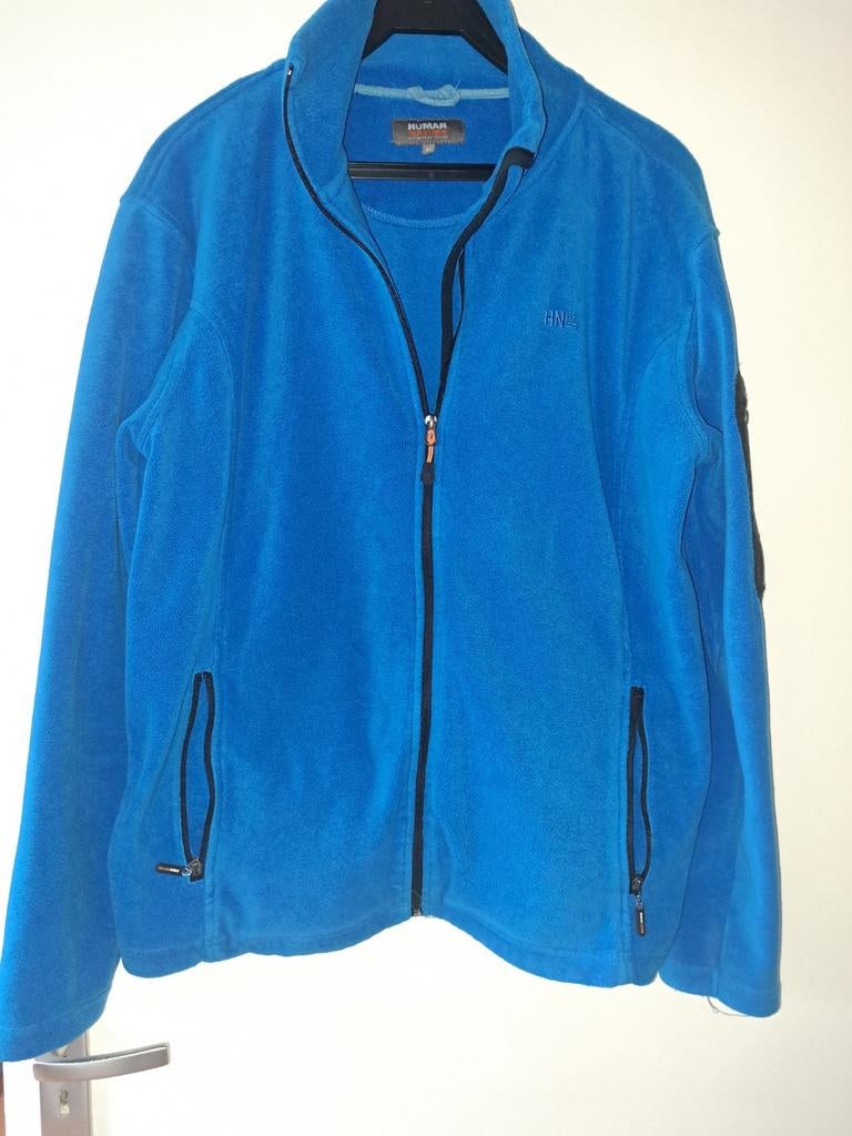 Blauw fleece vest maat L HUMAN NATURE, Kleding | Heren, Truien en Vesten, Maat 52/54 (L), Blauw, Ophalen of Verzenden, Zo goed als nieuw