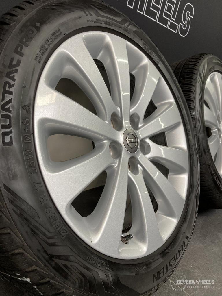 17” originele Opel Astra J velgen + allseason banden 5x105, Auto-onderdelen, Banden en Velgen, -, -, Banden en Velgen, 17 inch