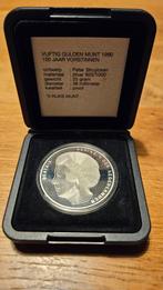 UNC Zilveren Vijftig Gulden Munt 1990 - 100 Jaar Vorstinnen, Koningin Beatrix, Zilver, Ophalen of Verzenden, Losse munt