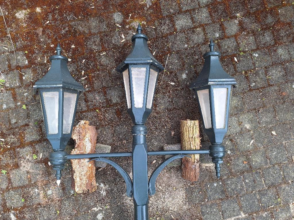 Klassieke tuinlantaarn / H220*B94 / donkergroen, Ophalen, Gebruikt, Staande lamp, Netvoeding