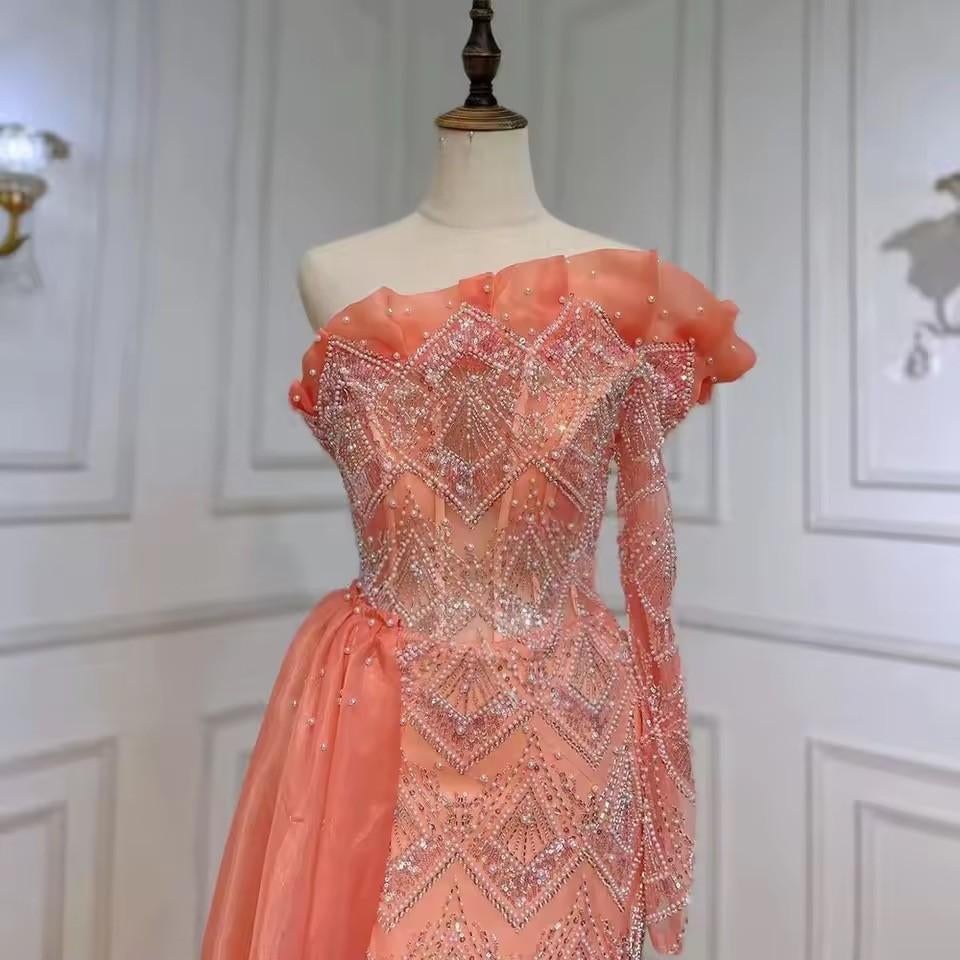 Galajurk feestjurk avondjurk cocktailjurk maat 36, Galajurk, Oranje, Ophalen of Verzenden, Zo goed als nieuw