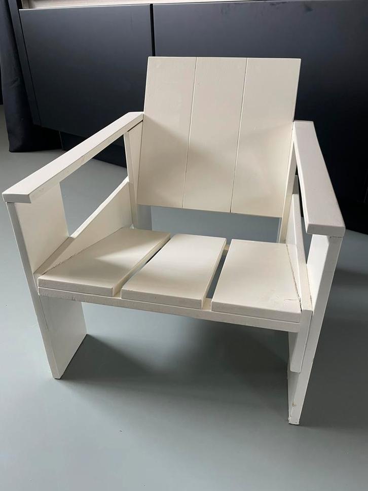 Junior krat stoel gerrit rietveld, Kinderen en Baby's, Kinderkamer | Overige Meubels, Gebruikt, Stoel, Ophalen