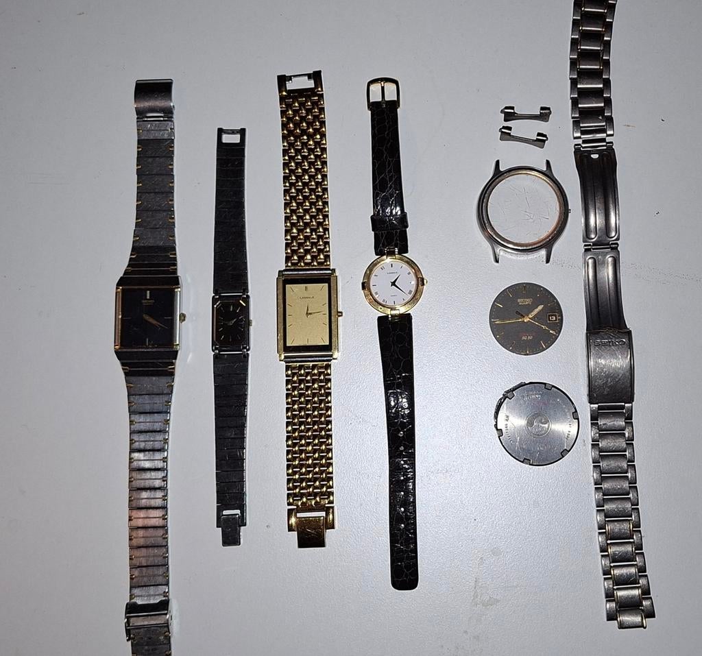 Seiko, Lassale 60€ incl.verzenden, Sieraden, Tassen en Uiterlijk, Horloges | Dames, Ophalen of Verzenden, Gebruikt, Staal, Seiko