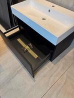 Badmeubel 80 cm mat zwart Sanibell van €1350 nu €500 nieuw, Nieuw, Minder dan 100 cm, Wastafelkast, 25 tot 50 cm