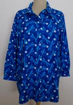 Grappige blauwe libellen print blouse van Tantilly! XXL, Kleding | Dames, Verzenden, Zo goed als nieuw, Maat 46/48 (XL) of groter