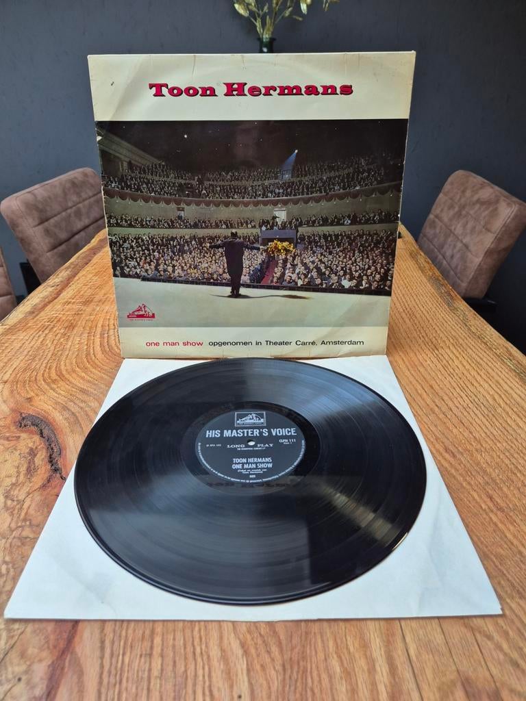 Toon Hermans - One Man Show (LP, His Master's Voice), Ophalen of Verzenden, 1960 - 1969, Gebruikt, 12 inch